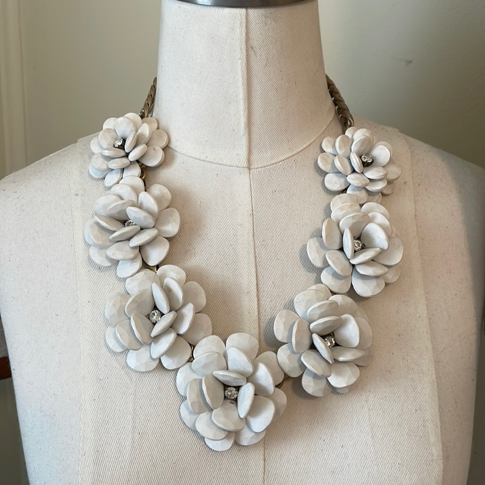 JCrew vintage floral necklace